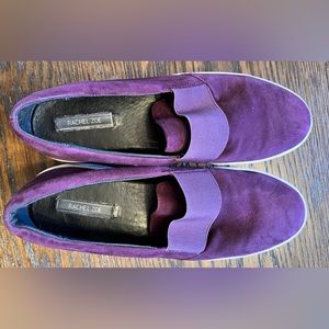 Rachel Zoe leather, plum, suede Reena sneaker